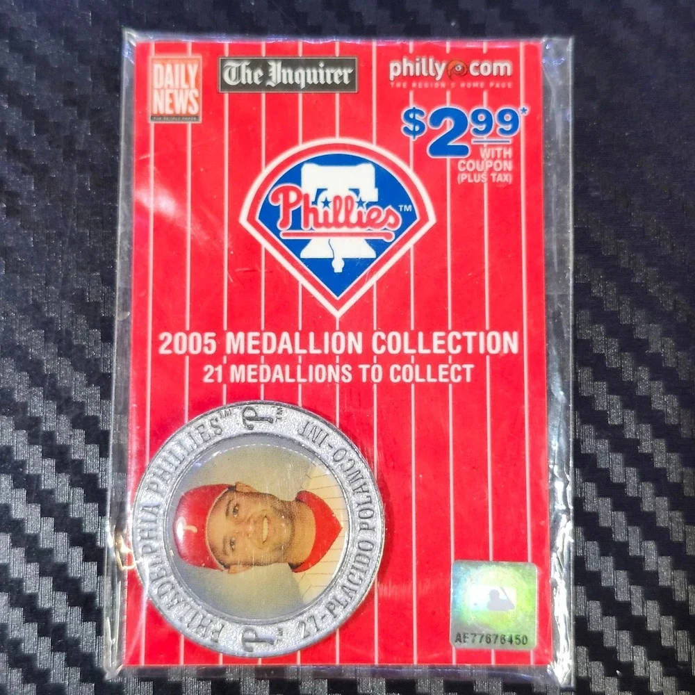 Placido Polanco, Philadelphia Phillies #27, 2005 Philadelphia Inquirer Medallion